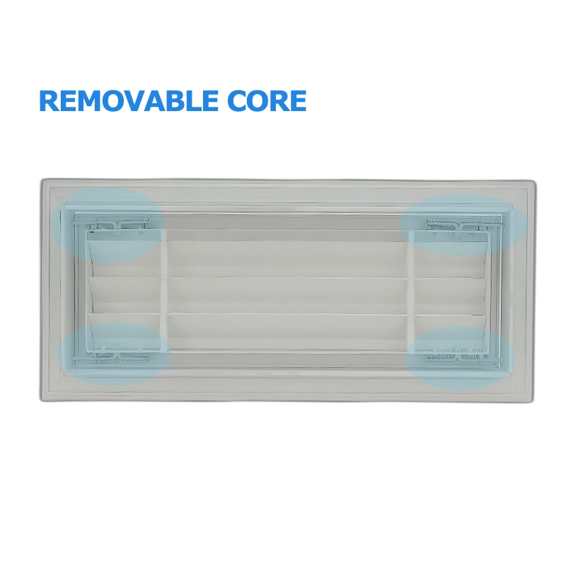 Louvered Return Air Grille Factory Price Aluminum Alloy 4