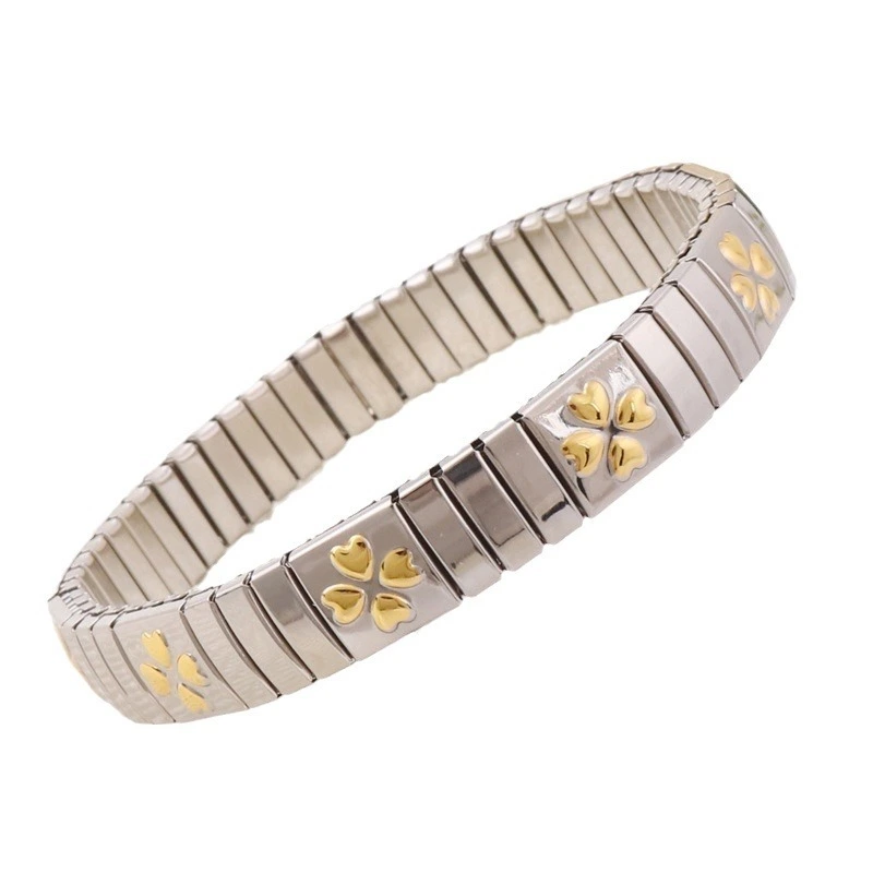 Wholesale Heart To Heart Gold Stainless Steel Bracelets Fashion Stainless Steel Italian Charm Bracelets For Men And Women1 1
