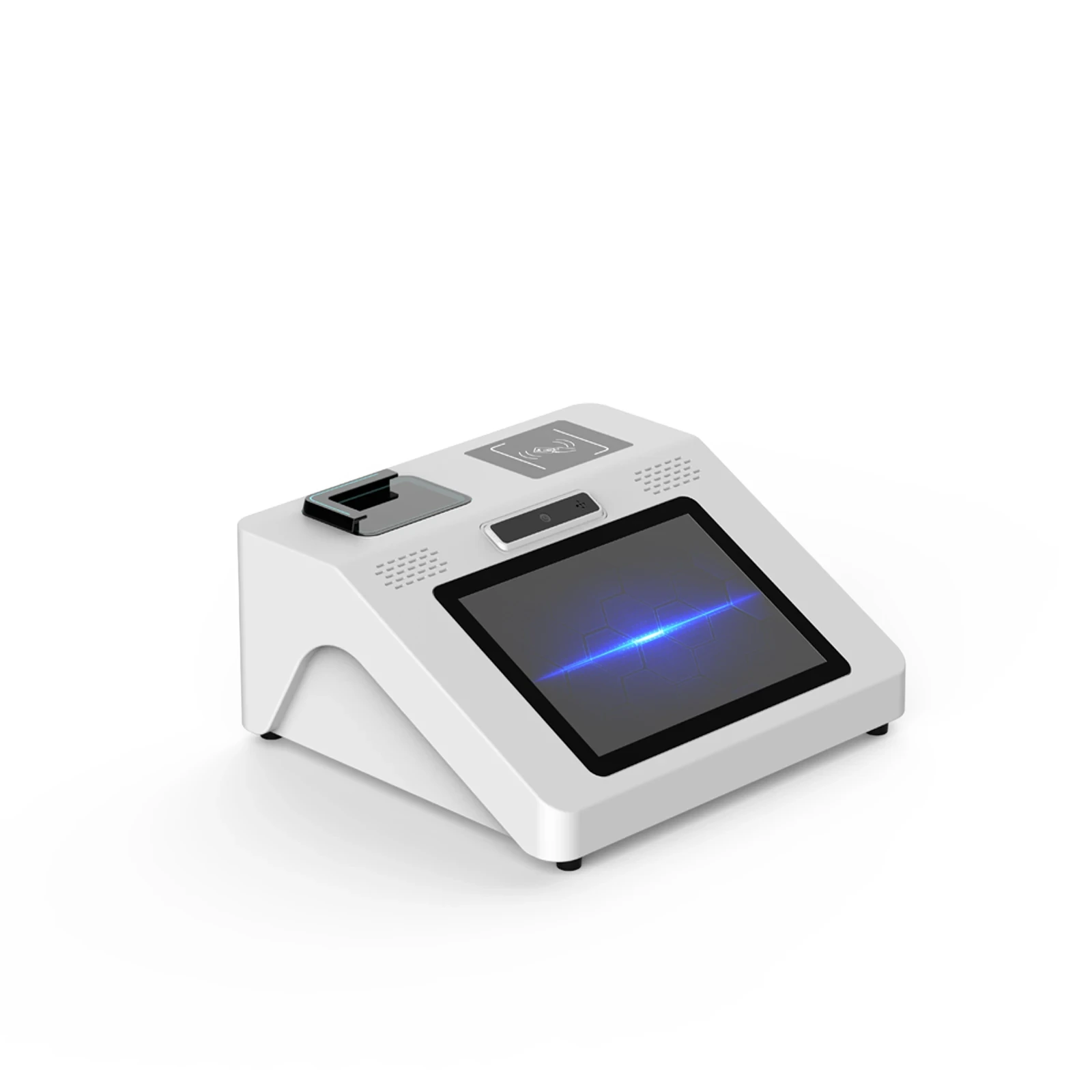12.1 Inch Touch Screen Hotel Self Service Kiosk Android Pos With Passport Reader Nfx/frid Scanner 1