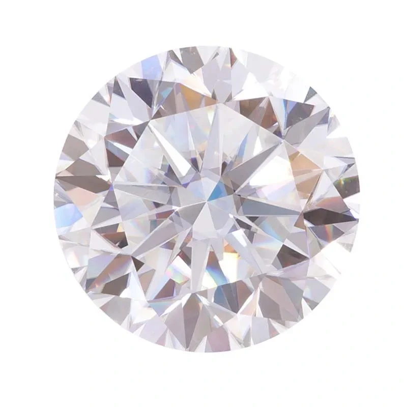 Gra Certified Loose Moissanite Round Brilliant Stones 8 Hearts 8 Arrows D Vvs1 Round Brilliant Diamond Cut Loose Moissanite 1