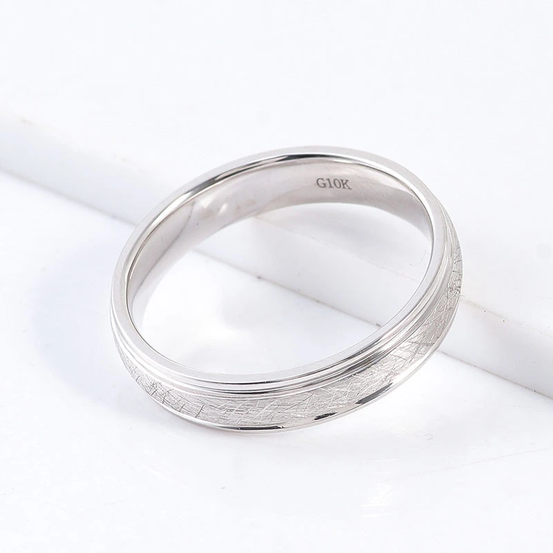 Ring de 4,5 mm de large anneau de motif de texure 1