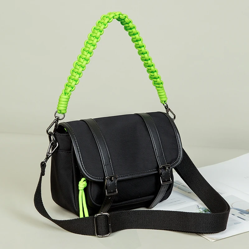 New Spring Women's Joker Woven Bag Oxford Fashion Camera Bag Casual Joker Shoulder Crossbody Bag 1