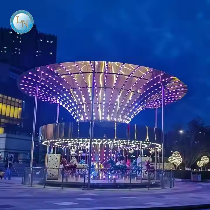 Outdoor Merry Go Round Carousel Rides - Luxury Carousel For Sale 6