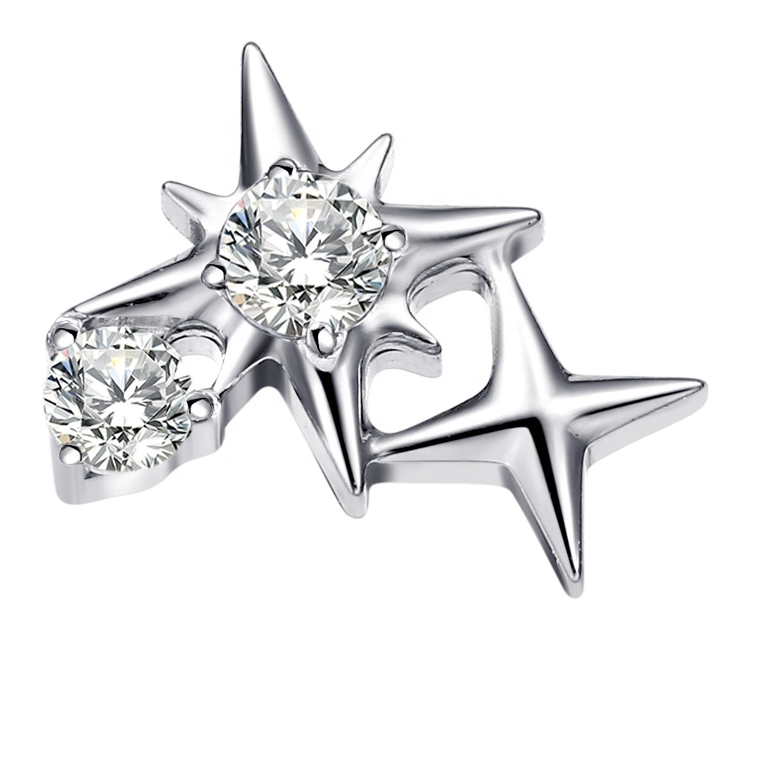 Eternal Metal Astm F136 Titanium Threaded Tops With Star Shaped Piercing Jewelry 1