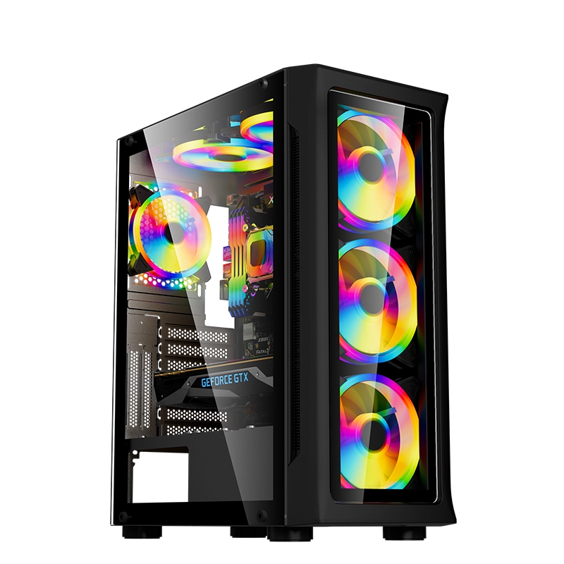 Eatx Gaming Pc Casing Atx Side Tempered Window Rgb Or Mesh Or Glass Front Panel Optional 360mm Radiator Workable 1