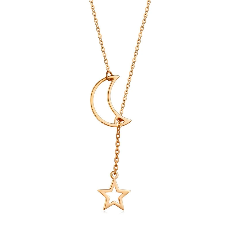 New Arrival Jewelry Sexy Star Moon Pendant Simple And Versatile Necklace Hot Selling Accessories For Women 1