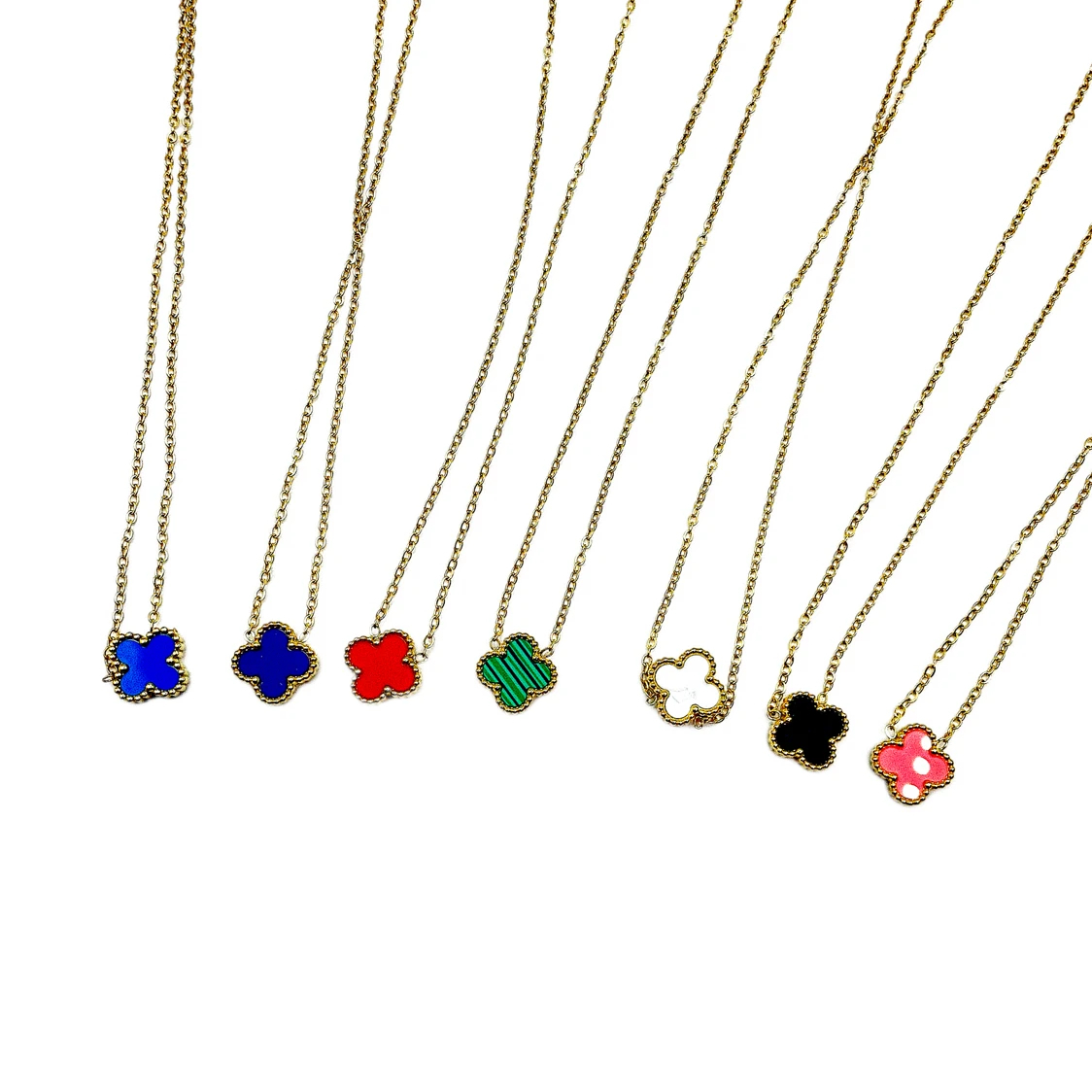 Lucky Four Leaf Clover Stainless Steel Necklace Inns Simple And High End Clavicle Chain Pendant Necklace For Women 1