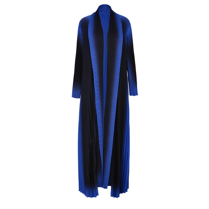 Pleats Clothing Manufacturers 2025 New Pleated Abaya Women Fashion Long Outerwear Windbreaker Coat Modest Straight Crepe Casual Abaya 1