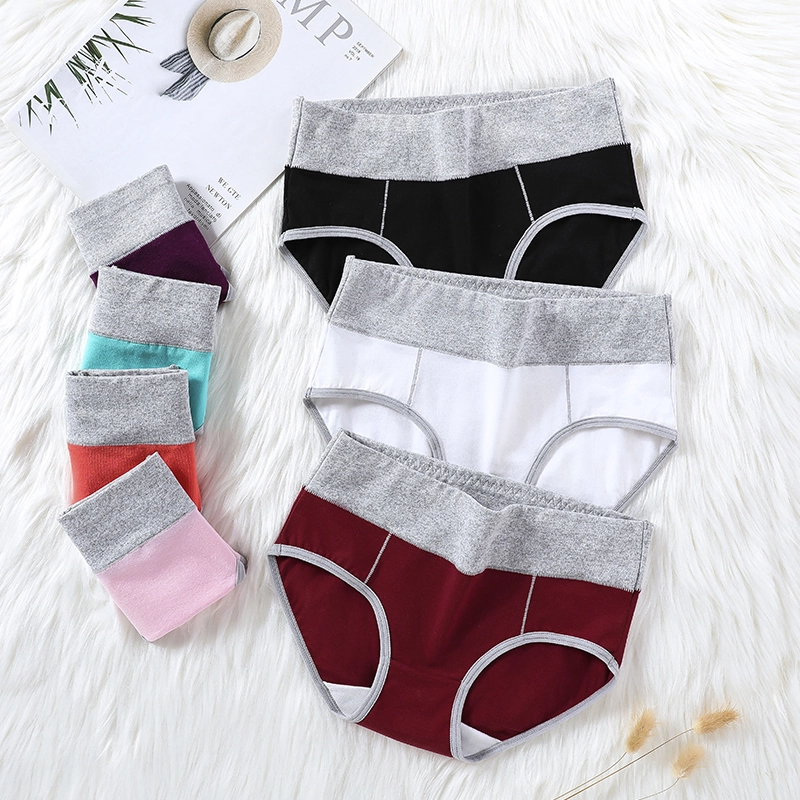 Heißer Verkauf Extra Große Plus Größe Luxus Hohe Taille Sexy Damen Baumwolle Höschen Komfortable Frau Unterwäsche Pantie 1