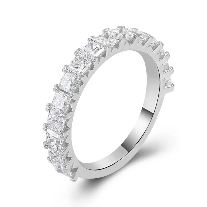5925 Gold Silver Diamond Mayor Mayor Blolesale Silver Rings para hombres Muestra de compromiso de lujo Anillos de moissanite 1