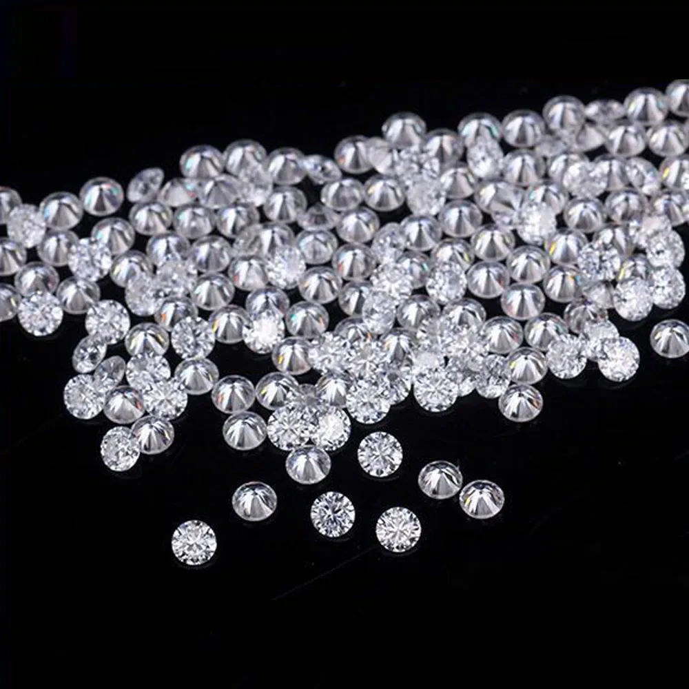 Super White Def Round Cut 0.8-3.0mm Small Loose Moissanite Gemstone Tiny Moissanite For Ring Earring Jewellery Making Wholesale 1