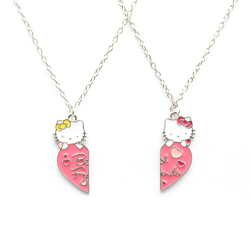 Splicing Love Cat Necklace Necklace Accessories For Students And Friends 1