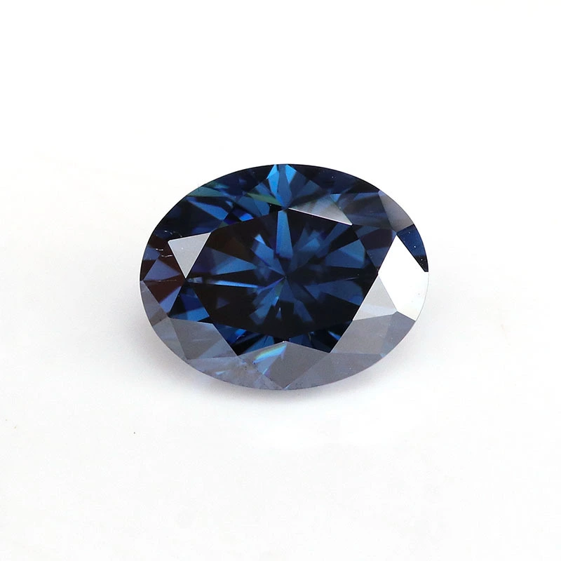 Impressive Dark Blue Moissanite Special Color Moissanite Loose For Jewelry Loose Moissanite Gemstone Price Per Carat 1