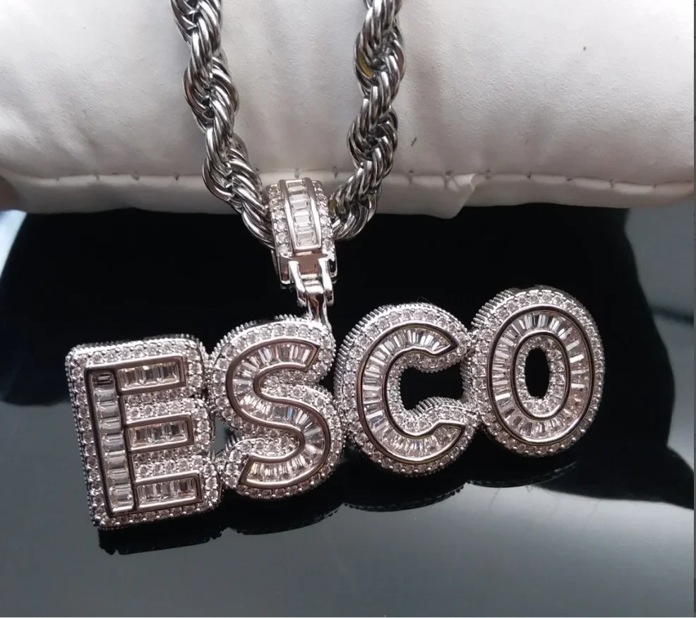 Al por mayor lícito completo joyas de moda de moda de hip hop de diamantes moissanite personalizados 1