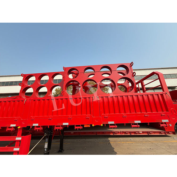 Semi remolque de 6 ejes de 6 ejes transporte de carga pesada personalizable 4