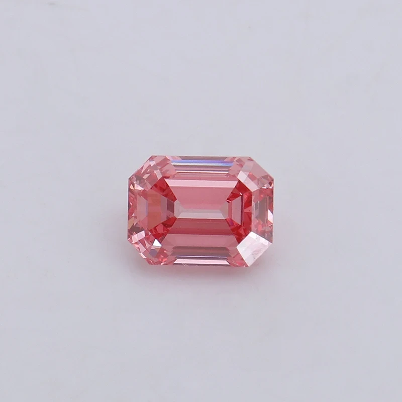 Certificado CVD Lab Diamond 1.15ct Fancy Pink Esmerald Cut Real Loose Diamond Lab Grown Diamond Vs Clarity 1