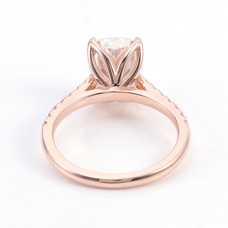 D Vvs Ring 18k Gold Wedding Ring Custom 2ct Cushion Brilliant Cut <000000> Ice Cut Engagement Moissanite Diamond Fine Jewelry Rings 13