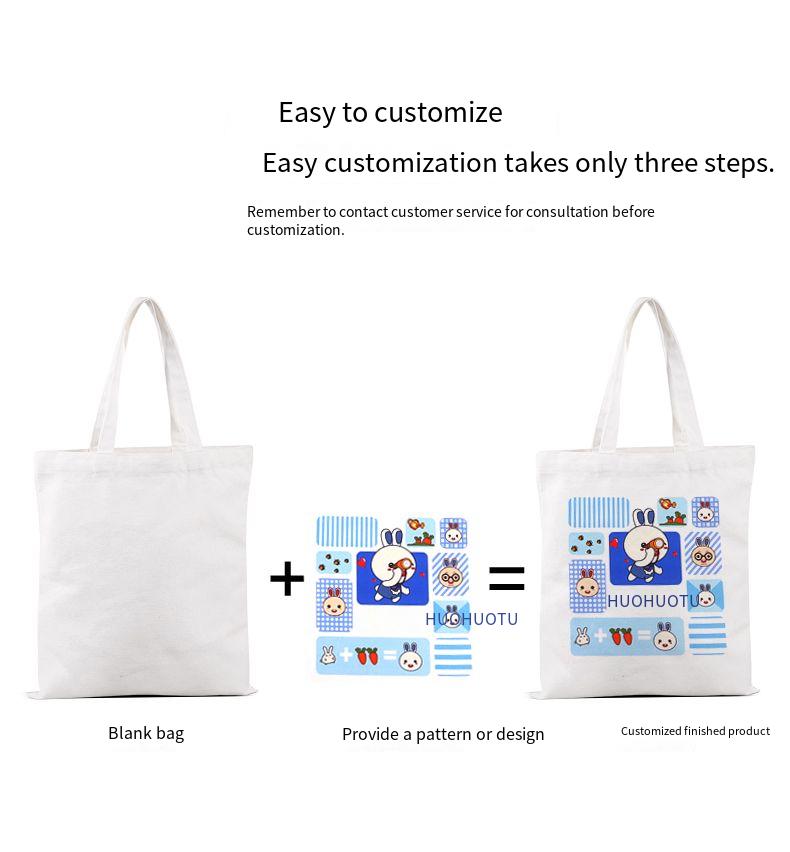 Amordeer Custom Canvas Tote Bag Eco Recycled With Zipper 6