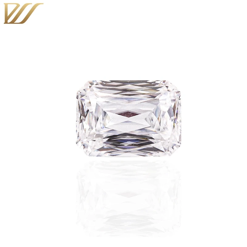 Provence Jewelry 6mmx8mm Def Color Radiant Cut Moissanite Loose Diamond High Quality Moissanite 1