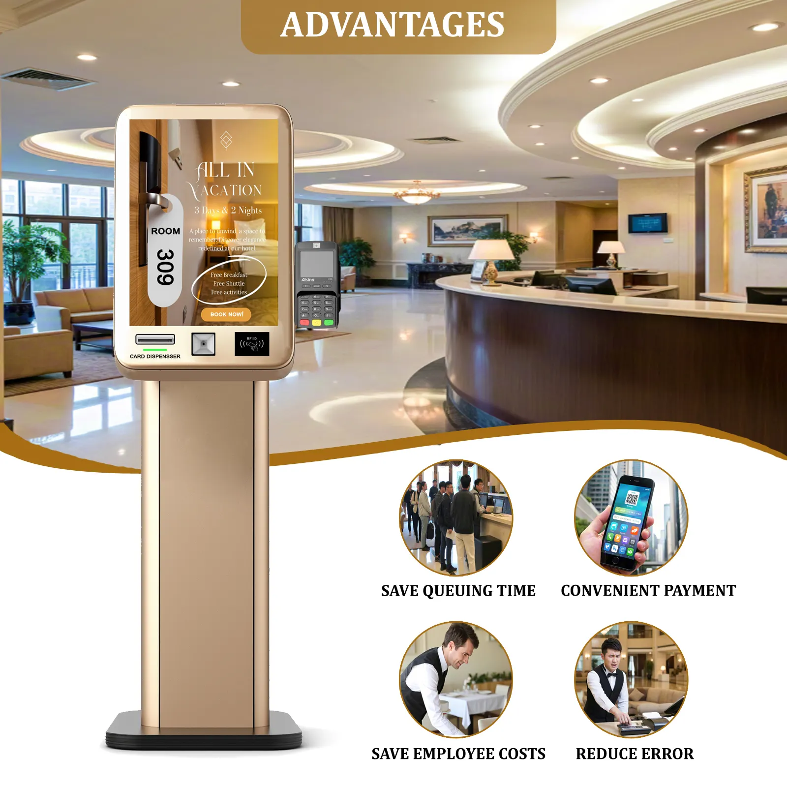 Self Service Kiosk Manufacturer Capacitive Touch 10 Point by E-Star 5