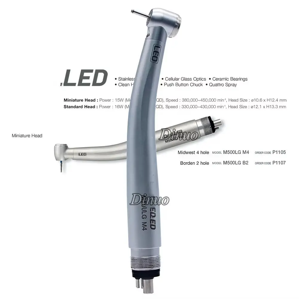 Dental Air Rotor Handpiece Led - - DINUO 5