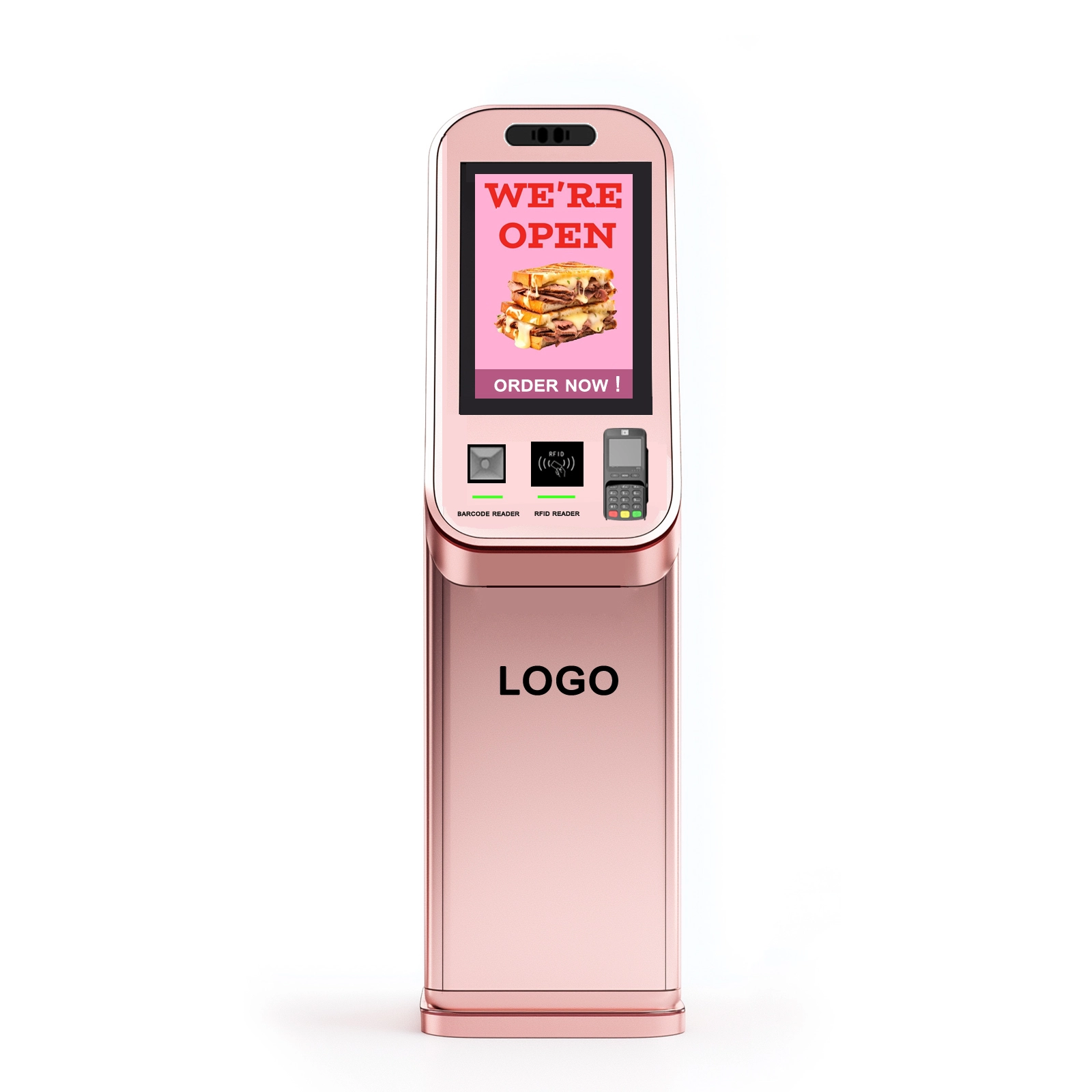 Kiosques de paiement de terminal de libre service d'écran tactile de systèmes de position d'Android de nouvelle conception de 32 pouces avec le scanner de code barres d'imprimante thermique 1