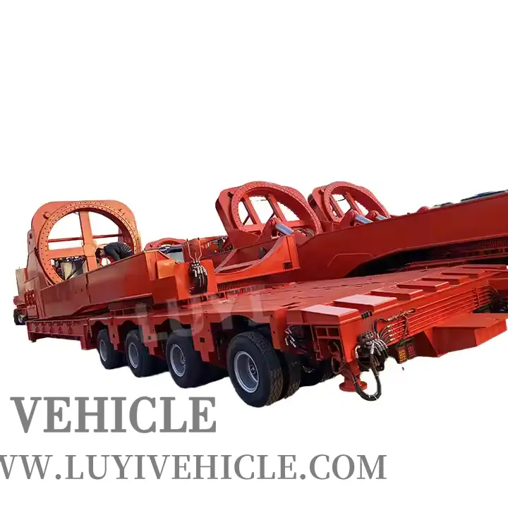 Transporte de la hoja de turbina eólica remolque 1