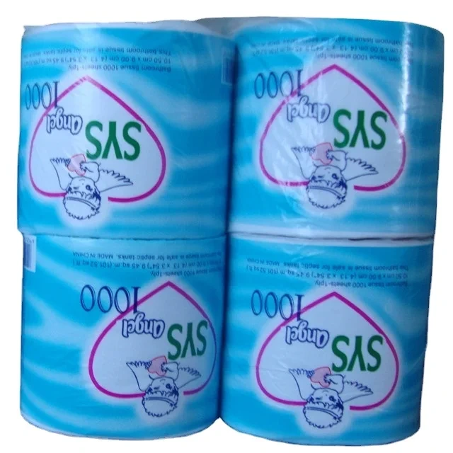 Toilet Tissue Paper - Virgin Wood Pulp 2-ply White, Soft, Premium Quality 1