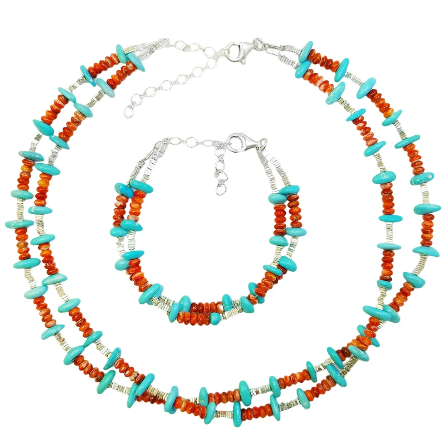 Double Red Spiny Oyster Set High Quality Women's Bracelet Necklace Exquisite Jewelry Custom Design Modern Style Jewelry Hot Sale 1
