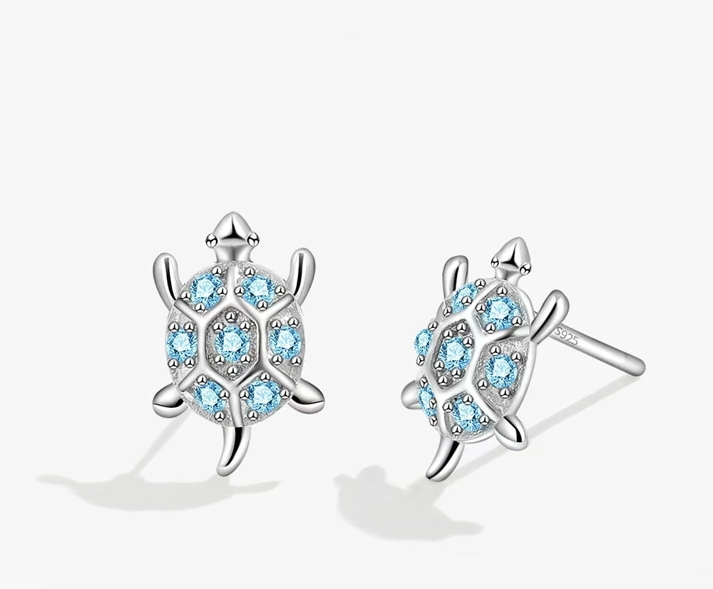 Manufacturer Wholesale Fashion Popular Copper Zircon Ring Earrings Women's Luxury Earrings 1