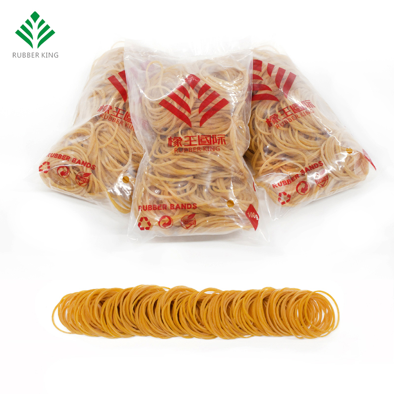 Yellow Circular Office Rubber Band - High Elasticity, Wholesale Custom Package 4