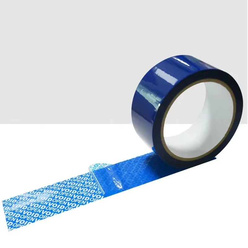 Blaues, manipulationssicheres Transferband im Großhandel – hohe Sicherheit, Acrylkleber, Polyesterpapier 1