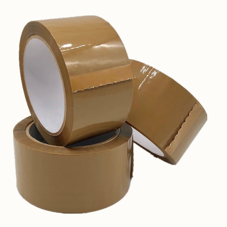 2 дюйма x 110y Bopp Brown Tan Color очень липкая упаковочная лента для картонного уплотнения 4