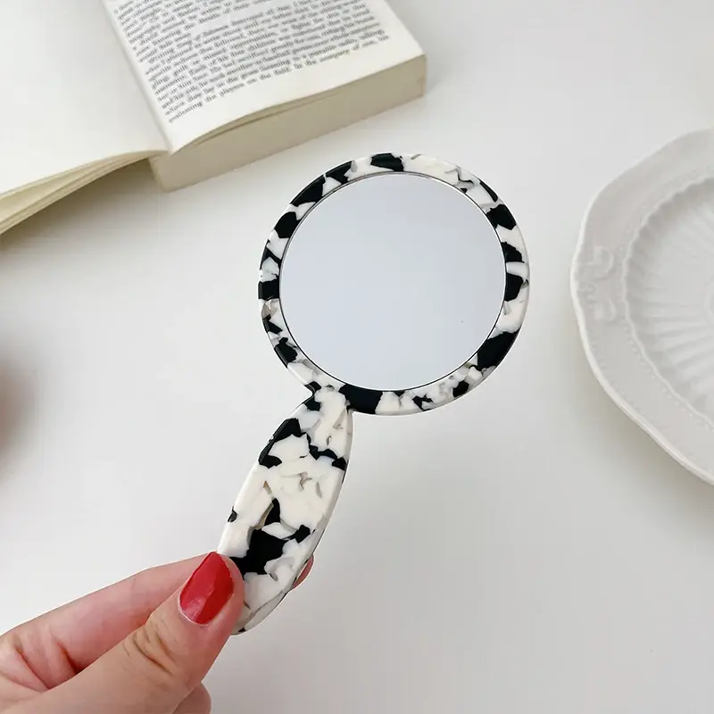 Plastic Hair Combs Makeup Mirror by Dowell 6