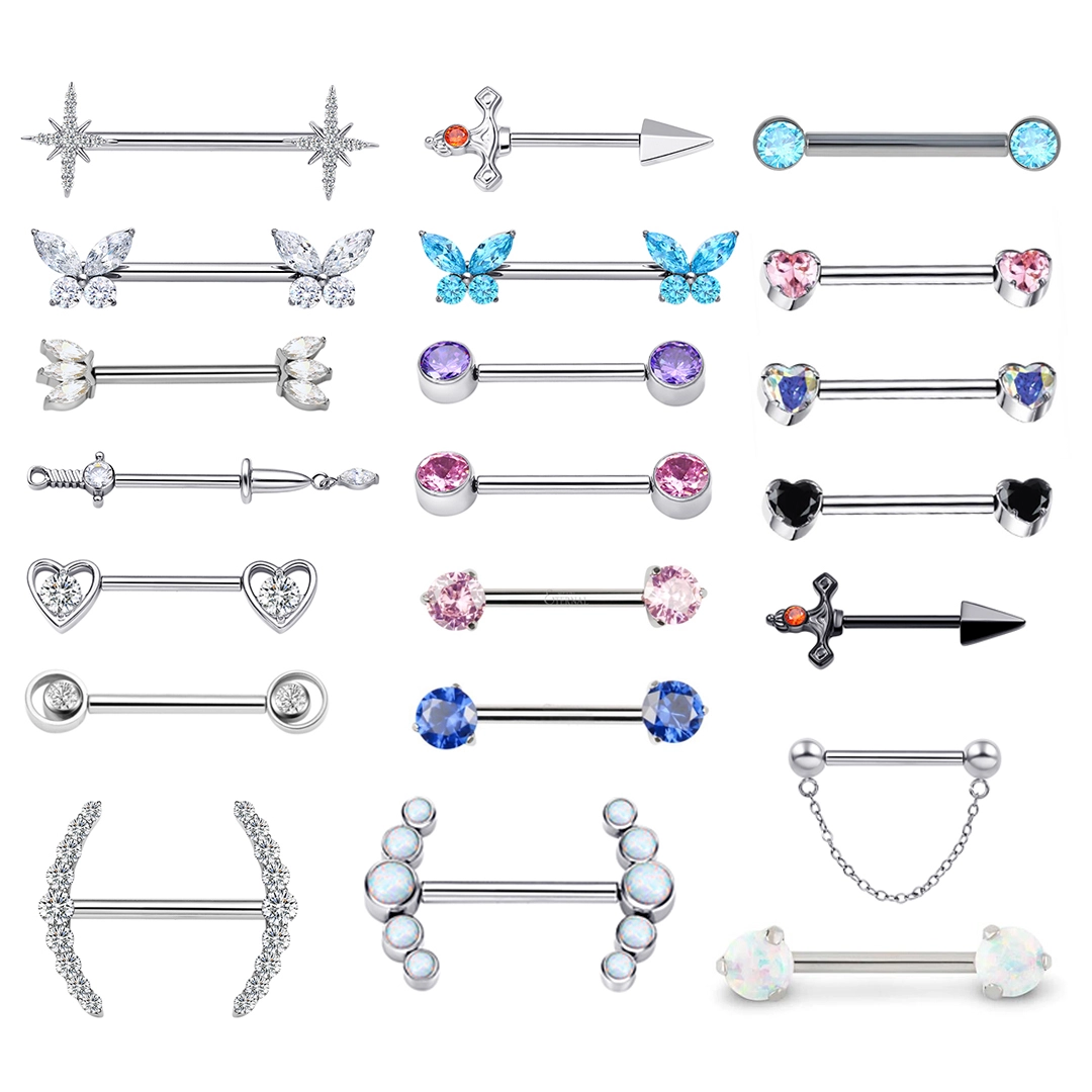 Eternal Metal Astm F136 Titanium Internal Threaded  Threadless Nipple Ring Body Piercing 1