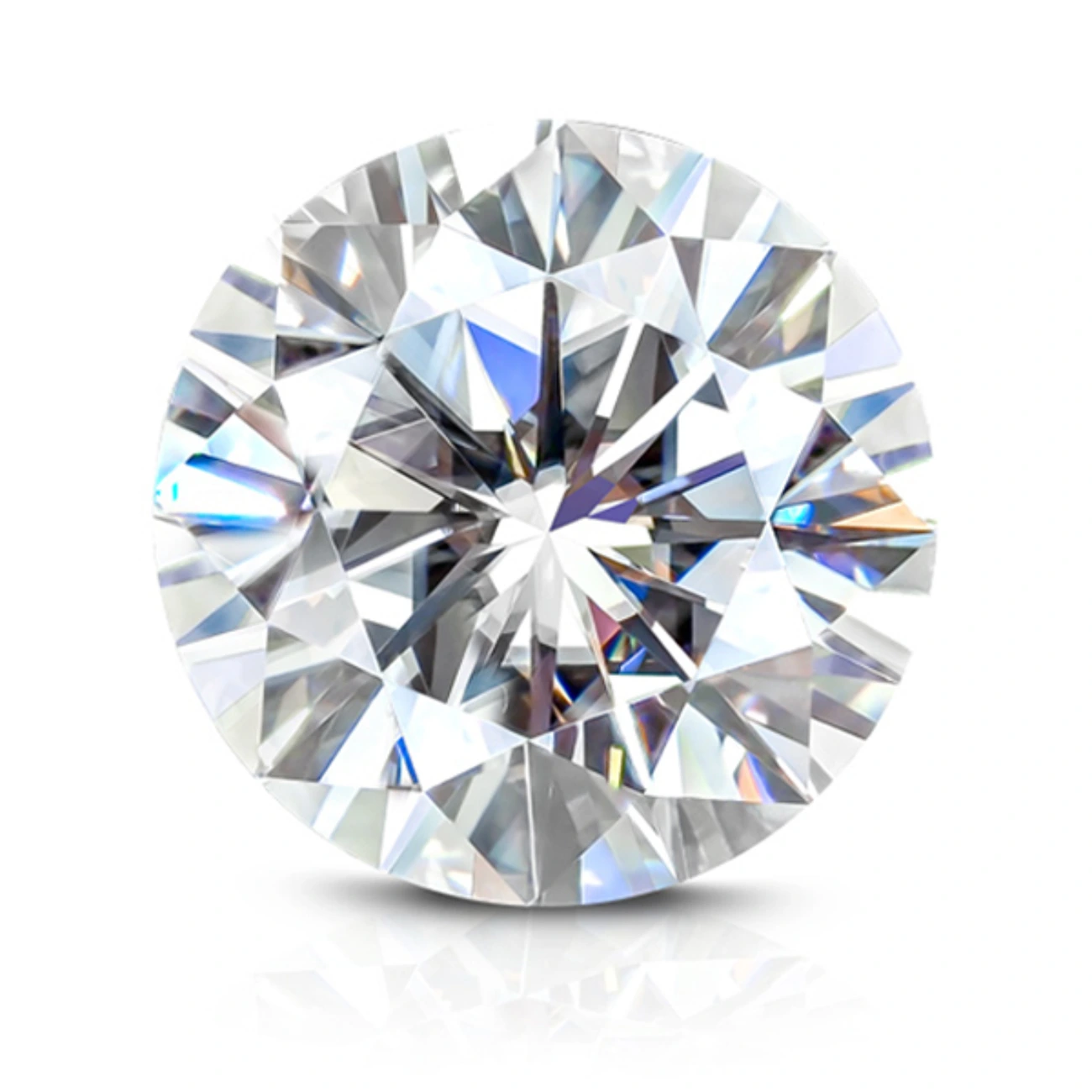 1,0CT 6,5 mm Def Farbe VVS1 Klarheit Moissanit Diamant Preis pro Karat Customized Form 1