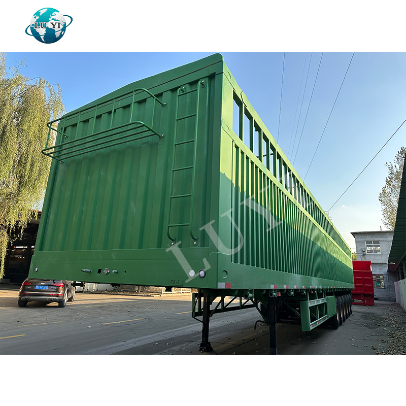 6 ejes 80ton 40ft semirrailer de tipo de cerca 7