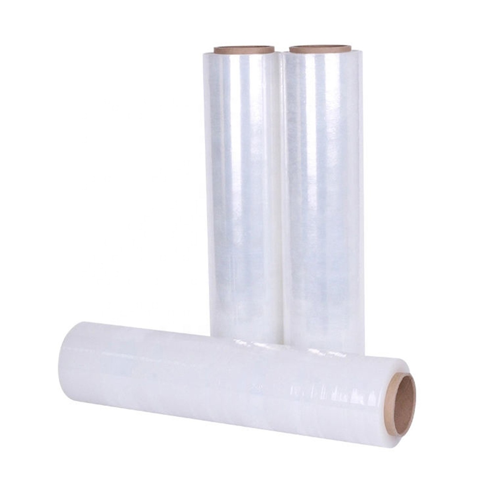 Film di elasticizzazione a mano di alta qualità in plastica Poly lldpe Shrink Wrap Film di imballaggio 1