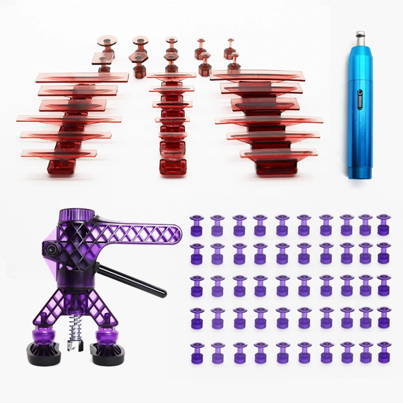 Automotive Dent Puller Steel Repair Tool Kit with Suction Cup & Hydraulic Tensioner 1