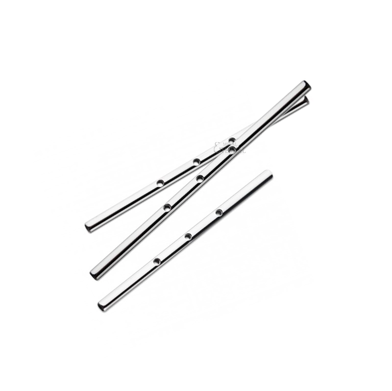Astm F136 Titanium 3-internally Threaded Holes On Bar Industrial Barbell Pins Piercing Jewelry 1