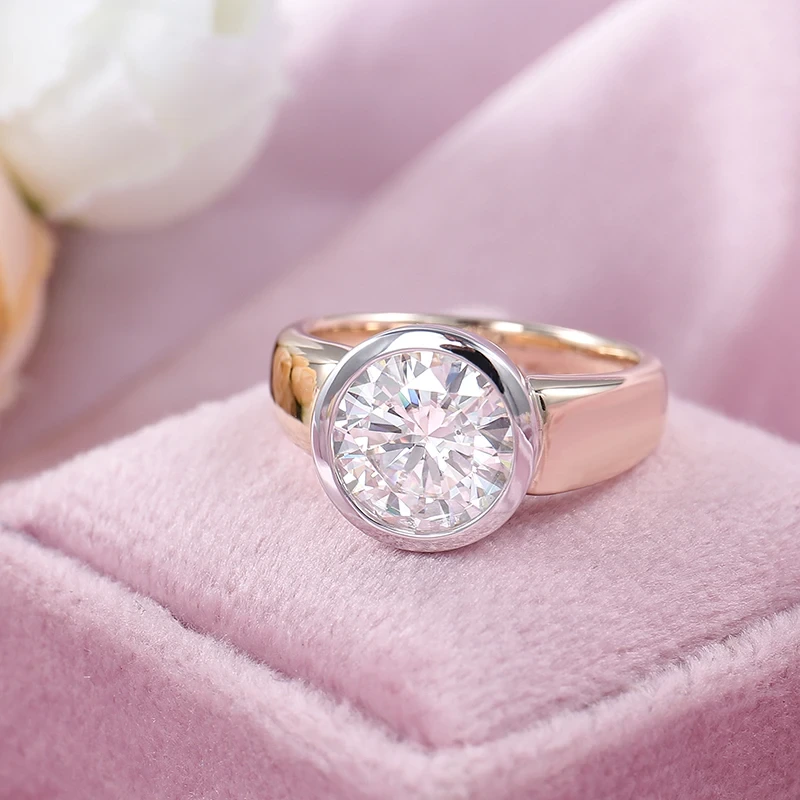 Custom Vvs Iced Out Moissanite Diamond Ring Pass Diamond Test Gra Certified 18k 14k 10k Gold Fine Jewelry Rings For Men Women 1
