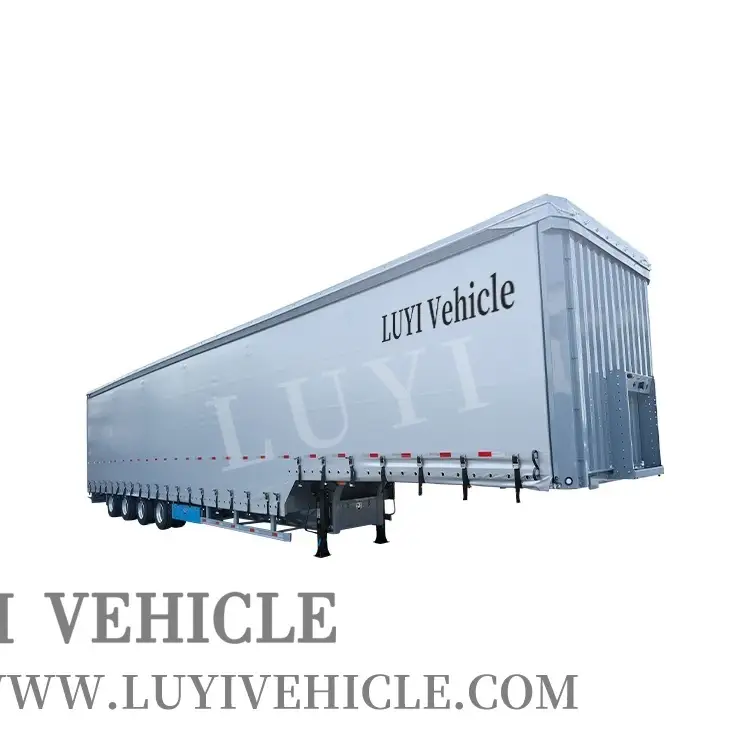 4 Axle Side Curtain Box Semi-trailer | LUYI 1