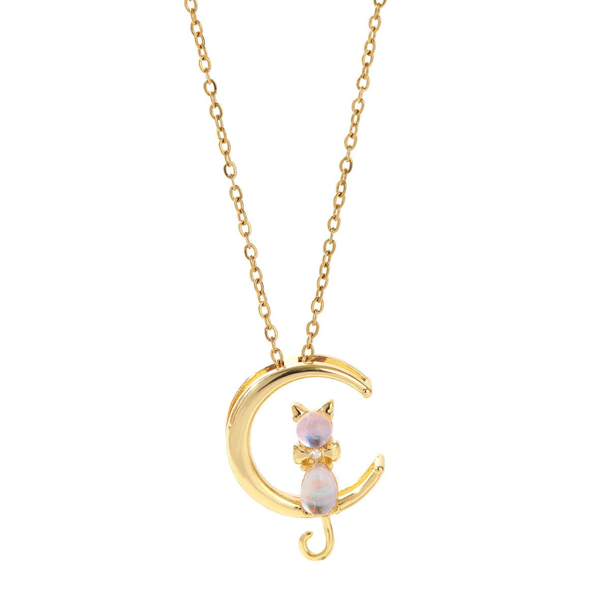 Manufacturer Wholesale Fashion Fashionable Stainless Steel Bow Pendant Necklace Women's Luxury Necklace 1