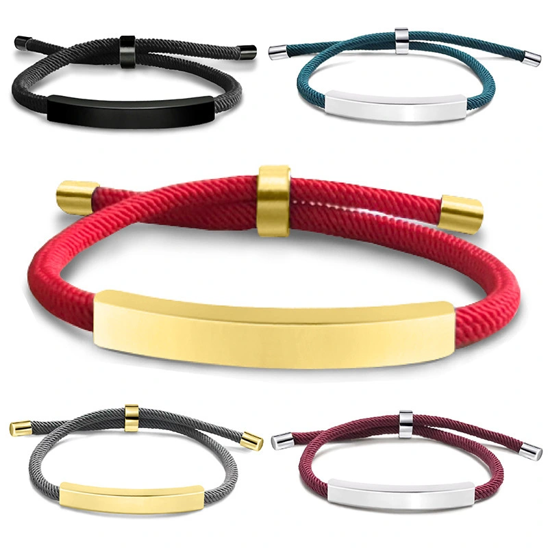 Manufacturer Wholesale Fashion Popular Stainless Steel Brand Rope Bracelet For Men And Women General Bracelets 1