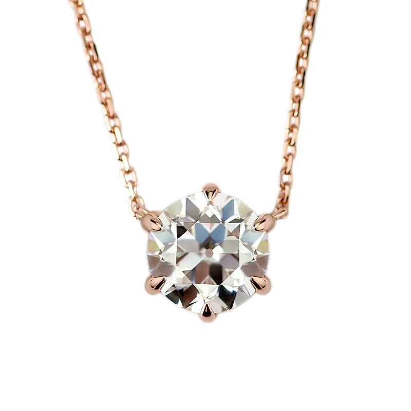 Joyería de Provence 1CT Moissasnite Def Color 10k 14K 18K Rosa de oro Regalo para novia Estilo clásico 1