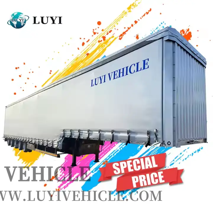 Transport de la remorque de récipient ouvert de 5 essieux 1