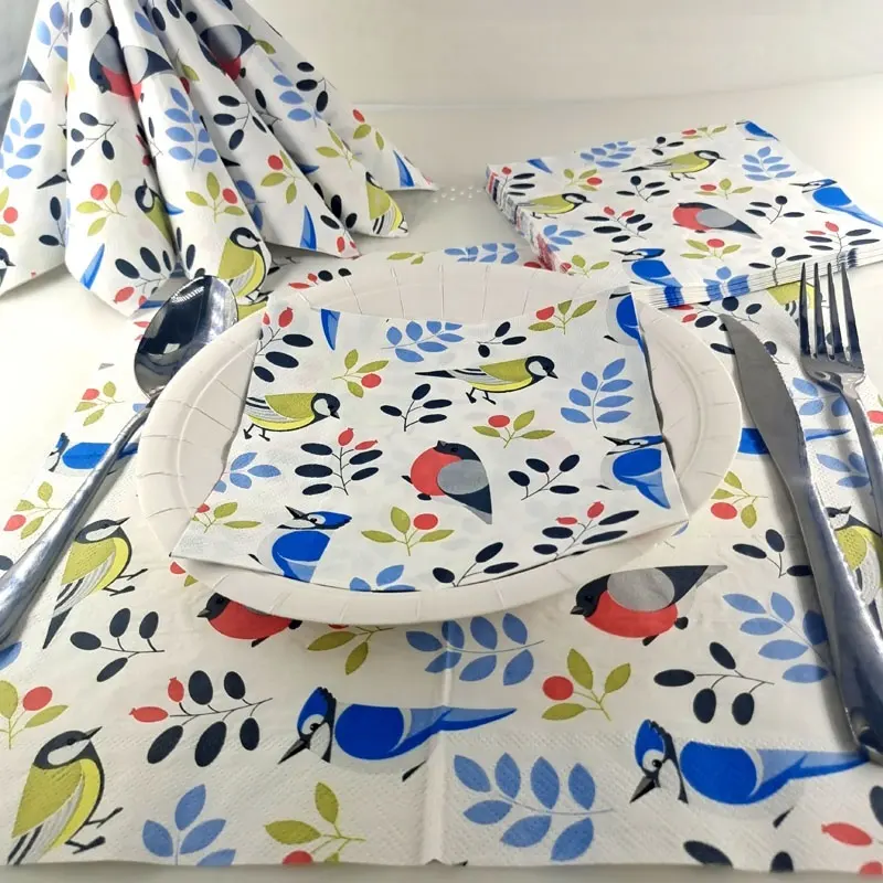 Logo Paper Napkins 2ply/ Customized by Xiangsheng 4