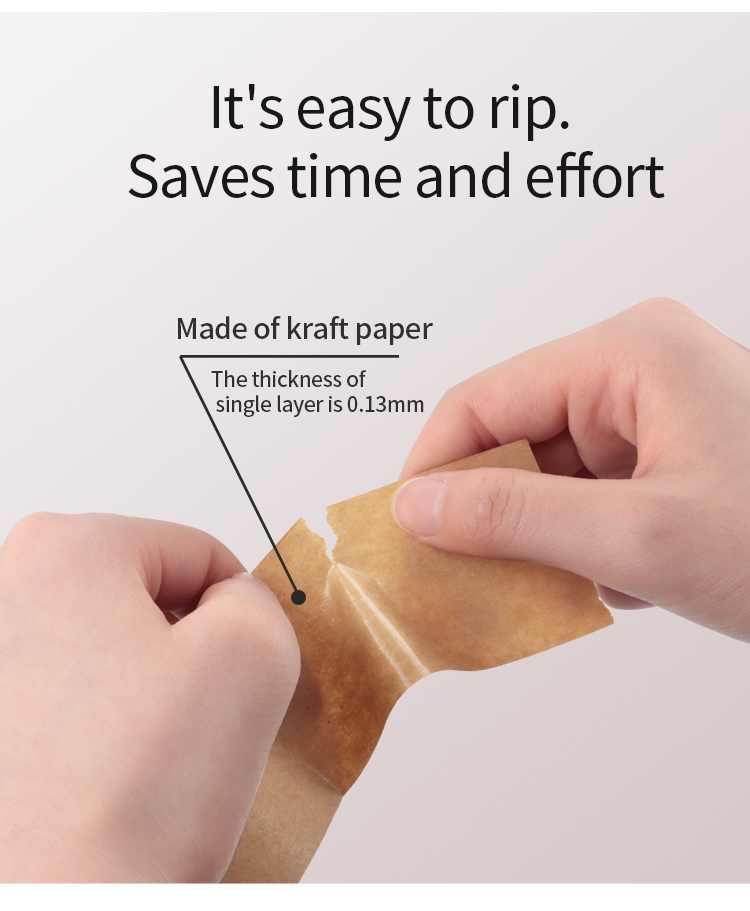 Hot sale Recyclable Kraft Paper Tape with Custom Logo, Eco-friendly Customized kraft Packaging Tape 4