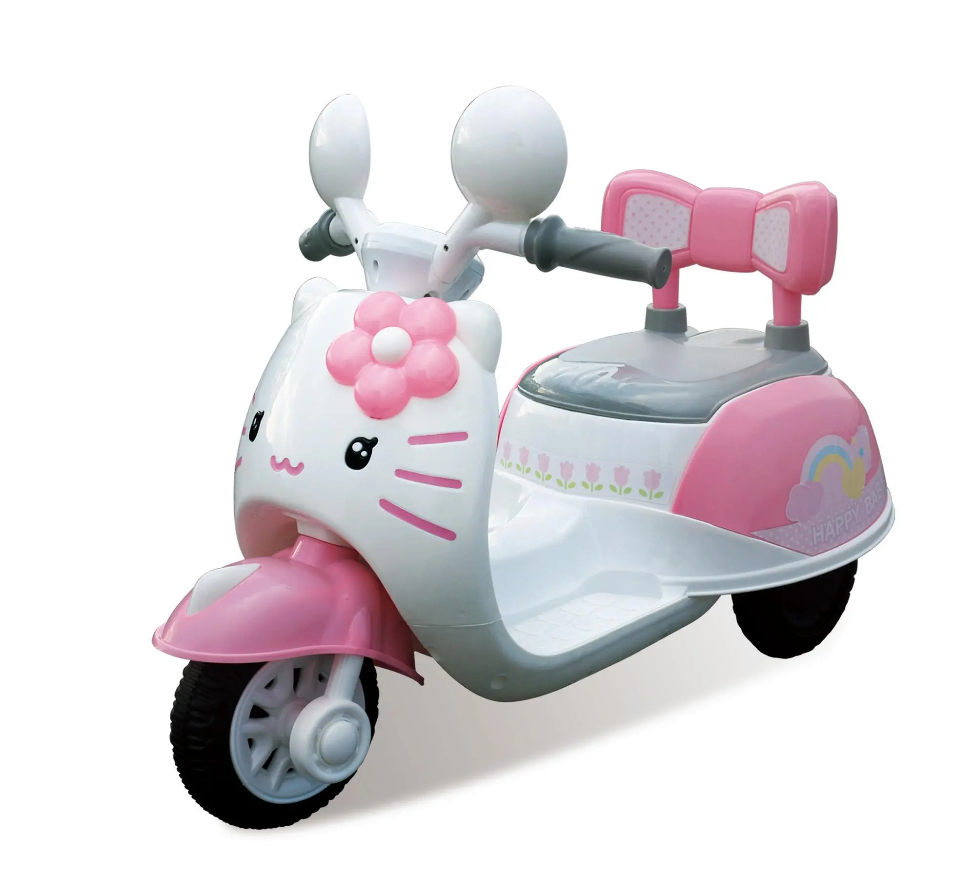 Giocattolo elettrico per mini motocicletta in plastica ecologica con 3 ruote 1
