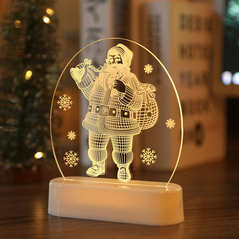 Festive Santa LED String Lights GL-S03 3D Waterproof Christmas Night Light Battery Operated Holiday Ornament 1